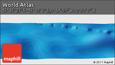 Political Panoramic Map of the Area around 16° 29' 14" S, 3° 19' 30" W