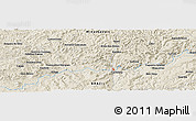 Shaded Relief Panoramic Map of Paraúna