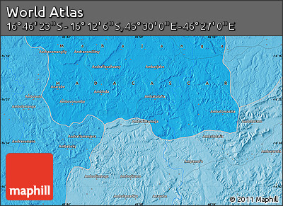 Political Map of the Area around 16° 29' 14" S, 45° 58' 30" E