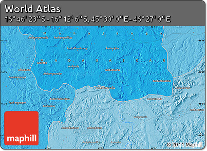 Political Map of the Area around 16° 29' 14" S, 45° 58' 30" E