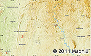 Physical Map of the area around 16° 29' 14" S, 50° 4' 30" W