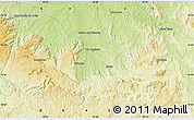 Physical Map of the area around 16° 29' 14" S, 51° 46' 29" W