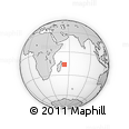 Outline Map of the Area around 16° 29' 14" S, 53° 37' 30" E, rectangular outline