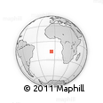 Outline Map of the Area around 16° 29' 14" S, 5° 52' 30" W, rectangular outline