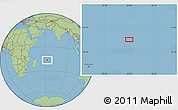 Savanna Style Location Map of the area around 16° 29' 14" S, 62° 58' 30" E