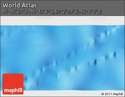 Physical 3D Map of the Area around 16° 29' 14" S, 65° 31' 30" E