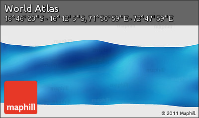 Physical Panoramic Map of the Area around 16° 29' 14" S, 72° 19' 29" E