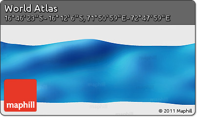 Physical Panoramic Map of the Area around 16° 29' 14" S, 72° 19' 29" E