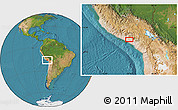 Satellite Location Map of the area around 16° 29' 14" S, 72° 10' 30" W