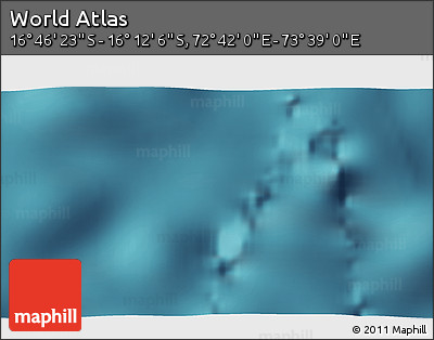 Satellite 3D Map of the Area around 16° 29' 14" S, 73° 10' 30" E