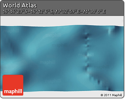 Satellite 3D Map of the Area around 16° 29' 14" S, 74° 1' 30" E