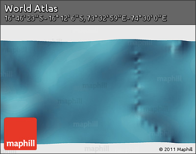 Satellite 3D Map of the Area around 16° 29' 14" S, 74° 1' 30" E