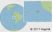 Savanna Style Location Map of the area around 16° 29' 14" S, 78° 7' 30" W