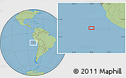 Savanna Style Location Map of the area around 16° 29' 14" S, 78° 58' 29" W