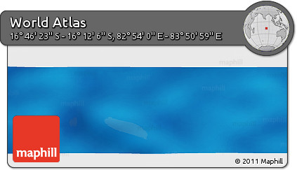 Physical Panoramic Map of the Area around 16° 29' 14" S, 83° 22' 30" E