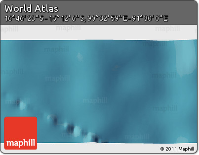 Satellite 3D Map of the Area around 16° 29' 14" S, 91° 1' 30" E