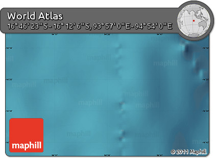 Satellite Map of the Area around 16° 29' 14" S, 94° 25' 30" E