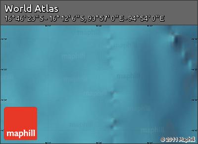 Satellite Map of the Area around 16° 29' 14" S, 94° 25' 30" E