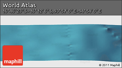 Satellite Panoramic Map of the Area around 16° 29' 14" S, 94° 25' 30" E