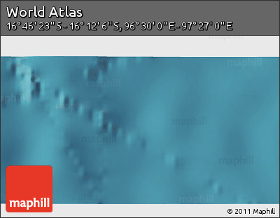 Satellite 3D Map of the Area around 16° 29' 14" S, 96° 58' 29" E