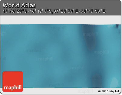 Satellite 3D Map of the Area around 16° 29' 14" S, 97° 49' 29" E
