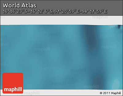 Satellite 3D Map of the Area around 16° 29' 14" S, 97° 49' 29" E
