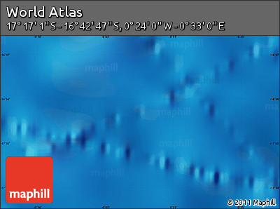 Physical Map of the Area around 16° 59' 54" S, 0° 4' 30" E