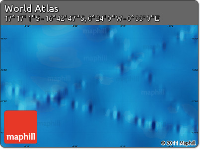 Physical Map of the Area around 16° 59' 54" S, 0° 4' 30" E