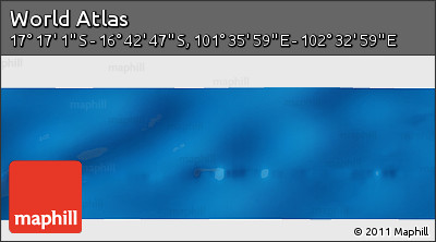 Physical Panoramic Map of the Area around 16° 59' 54" S, 102° 4' 29" E