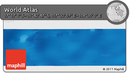 Physical Panoramic Map of the Area around 16° 59' 54" S, 108° 1' 30" E