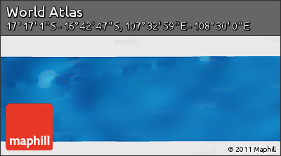 Physical Panoramic Map of the Area around 16° 59' 54" S, 108° 1' 30" E