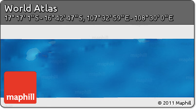 Physical Panoramic Map of the Area around 16° 59' 54" S, 108° 1' 30" E