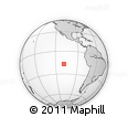 Outline Map of the Area around 16° 59' 54" S, 108° 43' 29" W, rectangular outline