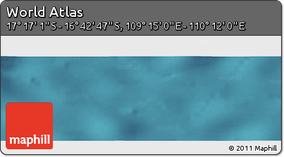 Satellite Panoramic Map of the Area around 16° 59' 54" S, 109° 43' 29" E
