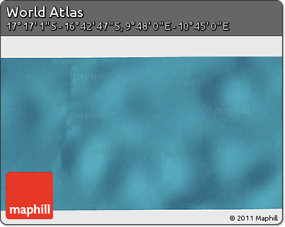 Satellite 3D Map of the Area around 16° 59' 54" S, 10° 16' 30" E