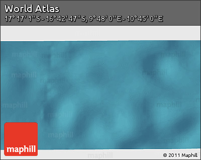 Satellite 3D Map of the Area around 16° 59' 54" S, 10° 16' 30" E