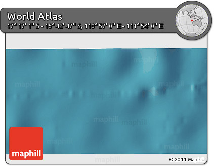 Satellite 3D Map of the Area around 16° 59' 54" S, 111° 25' 30" E