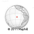 Outline Map of the Area around 16° 59' 54" S, 111° 16' 30" W, rectangular outline