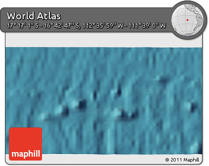 Satellite 3D Map of the Area around 16° 59' 54" S, 112° 7' 30" W
