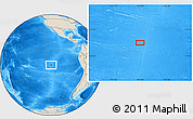 Shaded Relief Location Map of the area around 16° 59' 54" S, 113° 49' 29" W