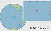 Savanna Style Location Map of the area around 16° 59' 54" S, 117° 13' 29" W