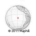 Outline Map of the Area around 16° 59' 54" S, 117° 13' 29" W, rectangular outline