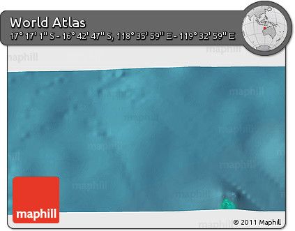 Satellite 3D Map of the Area around 16° 59' 54" S, 119° 4' 29" E