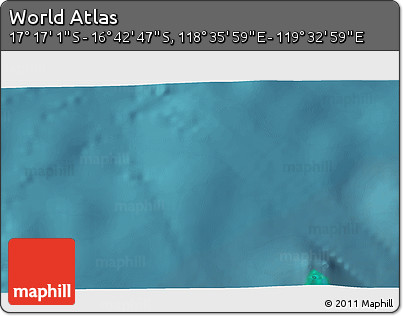 Satellite 3D Map of the Area around 16° 59' 54" S, 119° 4' 29" E