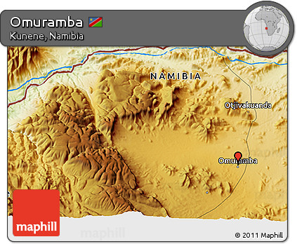 Physical 3D Map of Omuramba