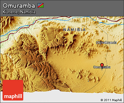 Physical 3D Map of Omuramba