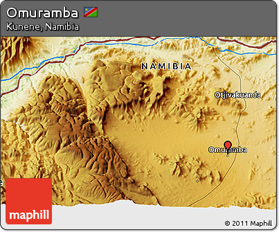 Physical 3D Map of Omuramba