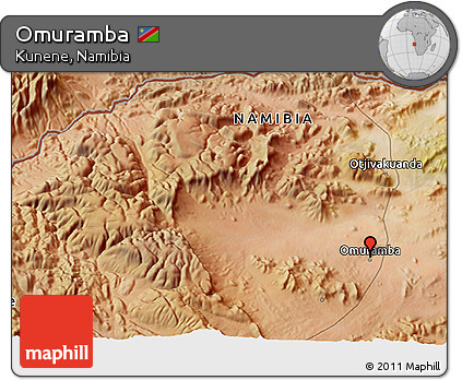 Satellite 3D Map of Omuramba