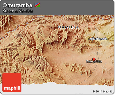 Satellite 3D Map of Omuramba