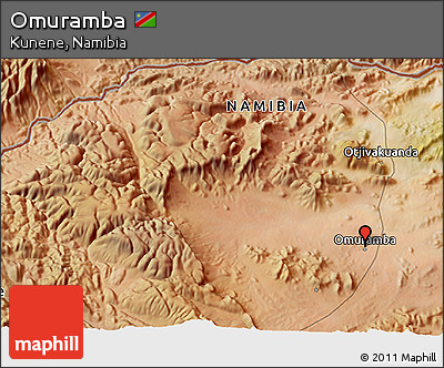 Satellite 3D Map of Omuramba